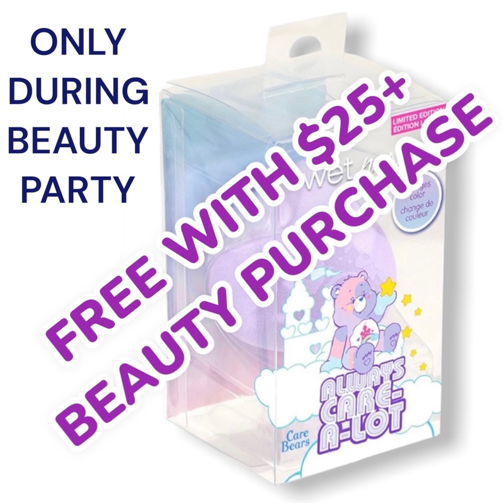 *FREE* Care Bears Wet n Wild “Always Care A Lot” Color Changing Make up Sponge